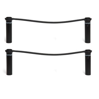 Bouncyband® Chair Band for Extra-Wide School Desks, Black Tubes, Pack of 2