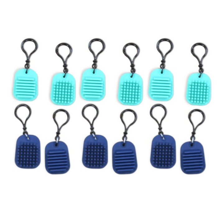 Bouncyband® Calming Clips Fidget Toy Keychain, Pack of 12