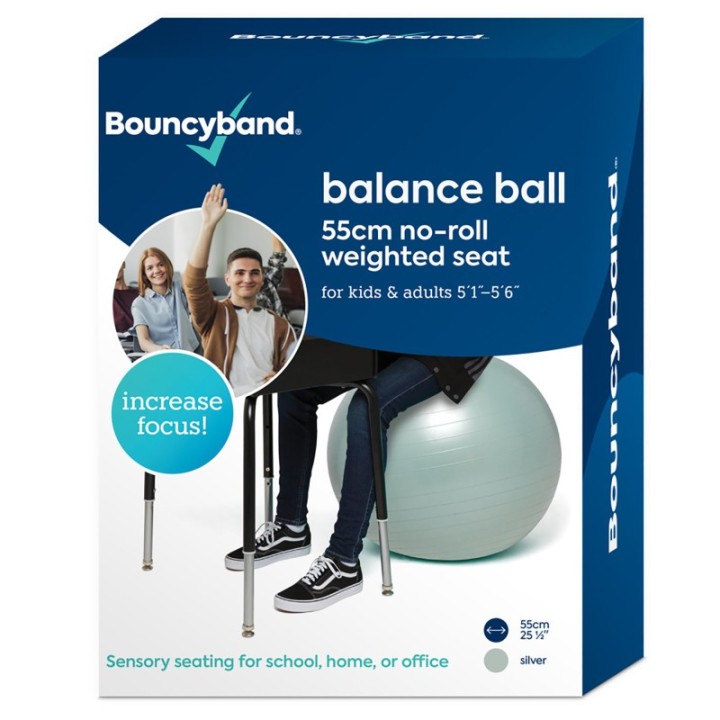 Bouncyband® Balance Ball, 55cm, Silver