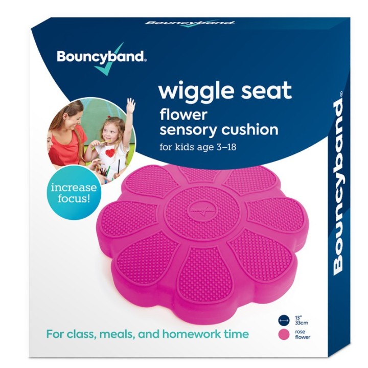 Bouncyband® Wiggle Seat Sensory Cushion, Rose Flower