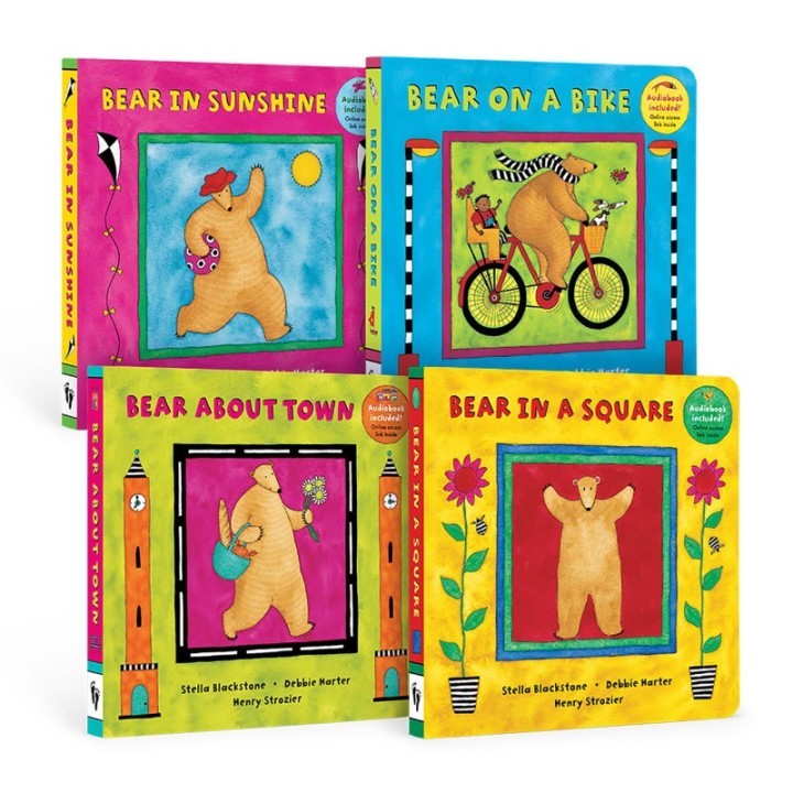 Barefoot Books PreK Bear Series Board Book Bundle, Set of 4
