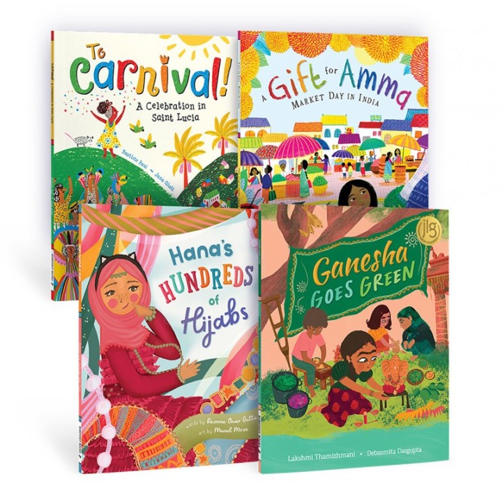 Barefoot Books 1st Grade Authentic Stories / Diverse Book Bundle 2, Set of 4