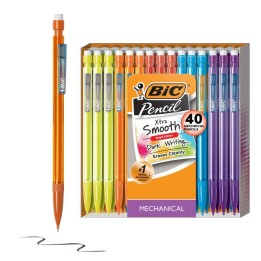BIC® Mechanical Pencil Xtra Life, Assorted Colors, 40 Count