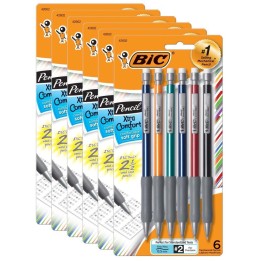BIC® Xtra-Comfort Mechanical Pencil, 0.5mm Fine Point, 6 Per Pack, 6 Packs