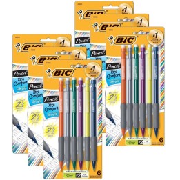 BIC® Matic Grip® Mechanical Pencils, 0.7mm, 5 Per Pack, 6 Packs