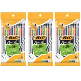 BIC® Mechanical Pencils, 0.7mm, 10 Per Pack, 3 Packs
