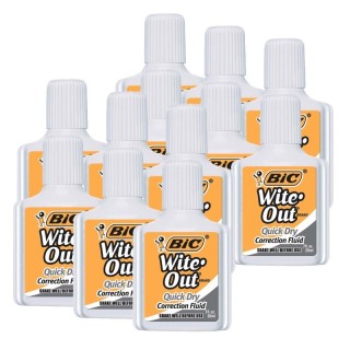 BIC® Wite-Out® Quick Dry Correction Fluid, Pack of 12
