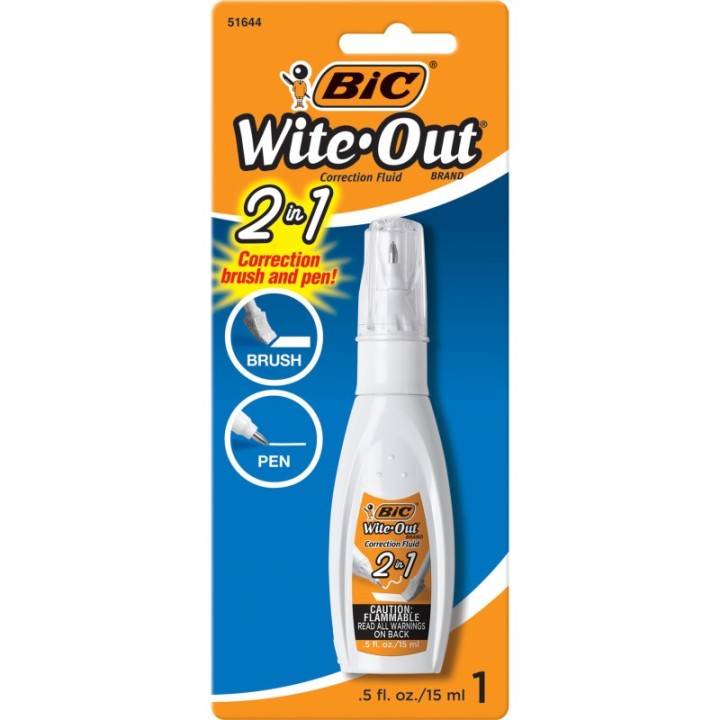 BIC® Wite Out® 2 in 1 Correction Fluid
