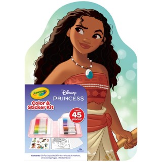 Crayola® Disney Princess Color & Activity Set, 20 Coloring Book Pages & Stickers