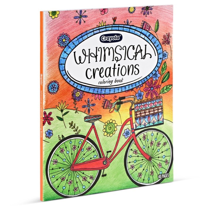 Crayola® Whimsical Creations Coloring Book for Adults, Adult Coloring Pages, 40 Pages