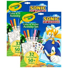 Crayola® Color & Sticker Activity Set, Sonic, 2 Sets