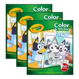 Crayola® Color & Sticker Book, Bluey, Pack of 3