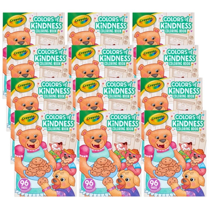 Crayola® Colors of Kindness Coloring Book, 96 Pages, Pack of 12