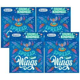 Crayola® Colors of Kindness Adult Coloring Book, Pack of 4