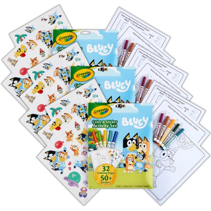 Crayola® Color & Sticker Activity Set, Bluey, 3 Sets