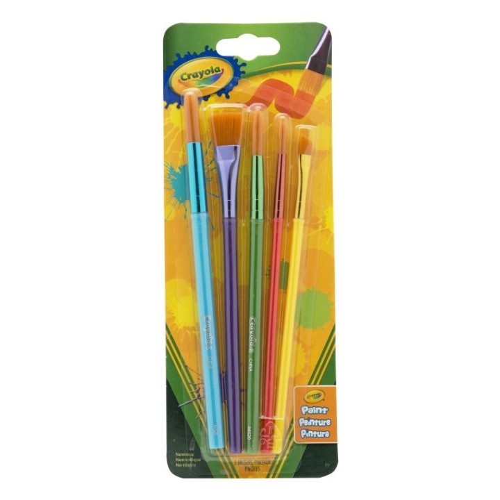 Crayola® Arts & Crafts Brushes, 5 Count