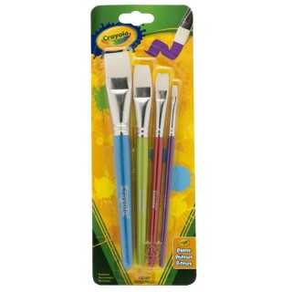 Crayola® Big Paintbrush Set, Flat, Pack of 4