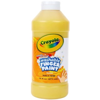 Crayola® Washable Finger Paint, Yellow, 16 oz