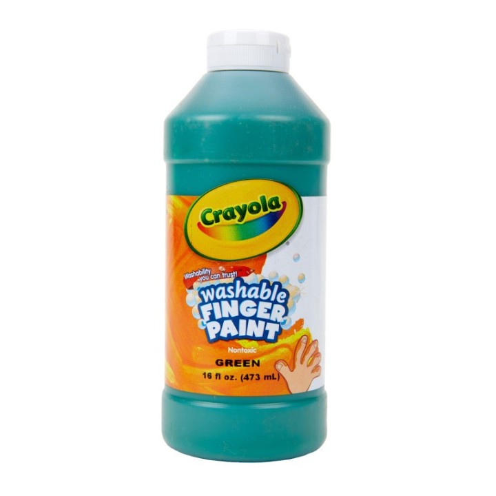 Crayola® Washable Finger Paint, Green, 16 oz