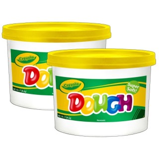 Crayola® Dough, 3lb Resealable Bucket, Yellow, Pack of 2