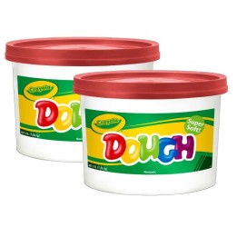 Crayola® Dough, 3lb Resealable Bucket, Red, Pack of 2