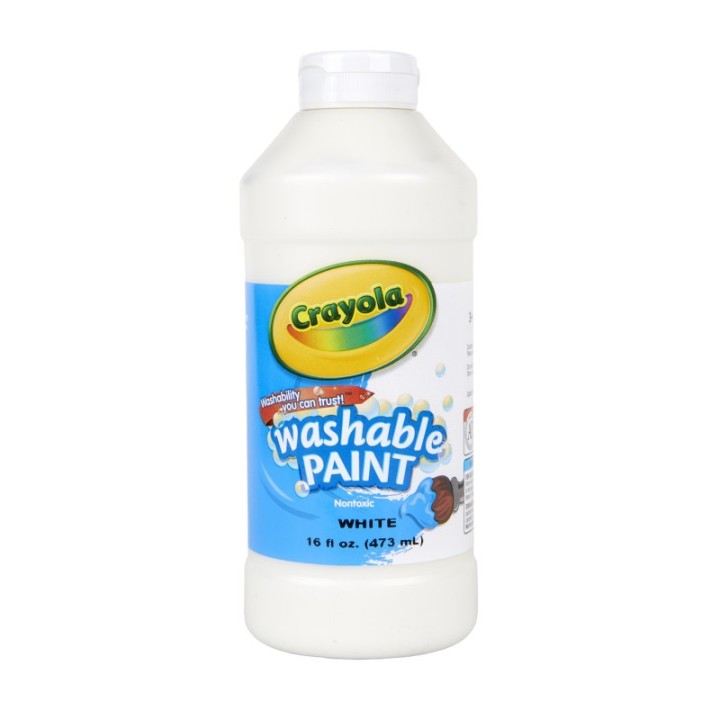 Crayola® Washable Paint, White, 16 oz.
