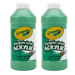 Crayola® Portfolio Series Acrylic Paint, 16 oz., Light Green, Pack of 2