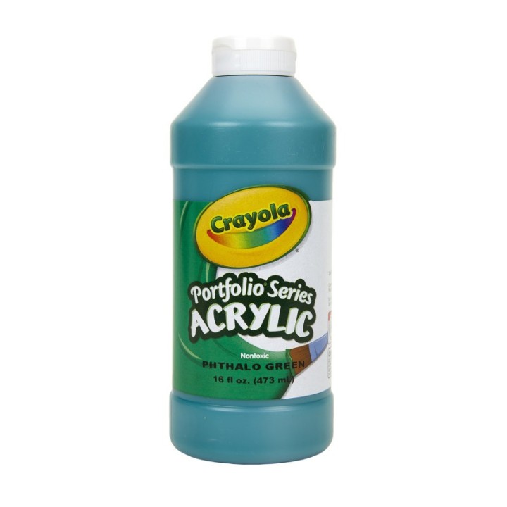 Crayola® Portfolio Series Acrylic Paint, 16 oz., Phthalo Green