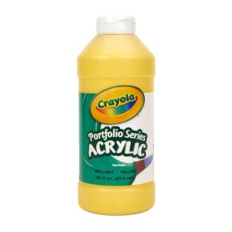 Crayola® Portfolio Series Acrylic Paint, 16 oz., Brilliant Yellow