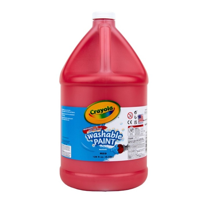 Crayola® Washable Paint, Red, Gallon
