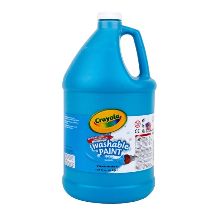 Crayola® Washable Paint, Turquoise, Gallon
