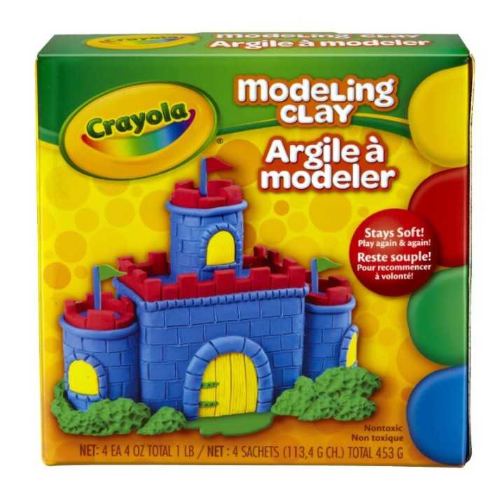 Crayola® Modeling Clay, 4 Colors, 1 Pound