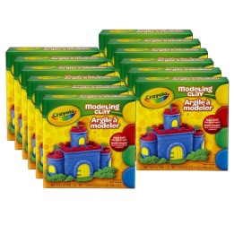 Crayola® Modeling Clay, 4 Assorted Colors, 1 lb. Box, 12 Boxes