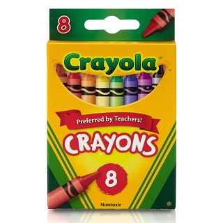 Crayola® Crayons, Regular Size, 8 Colors