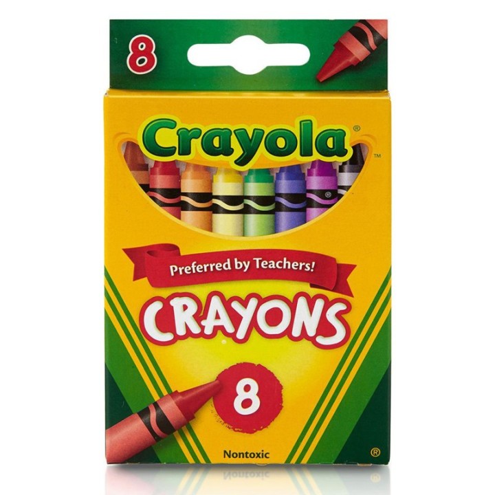 Crayola® Crayons, Regular Size, 8 Colors