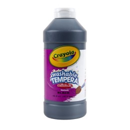 Crayola® Artista II® Washable Liquid Tempera Paint, Black, 16 oz.