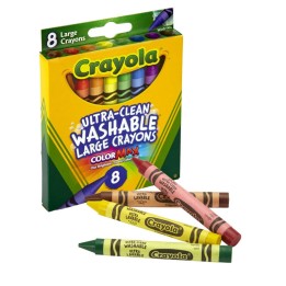 Crayola® Ultra-Clean Washable Crayons, Large Size, 8 Colors