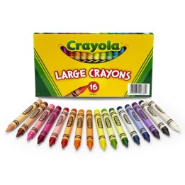 Crayola® Large Crayons, Classic Colors, 16 Count