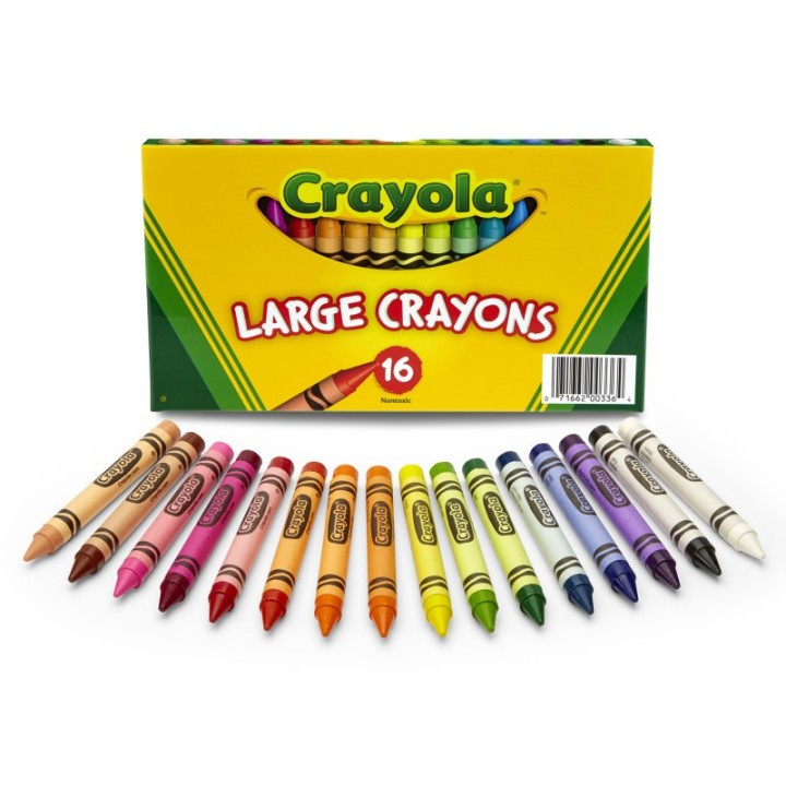 Crayola® Large Crayons, Classic Colors, 16 Count