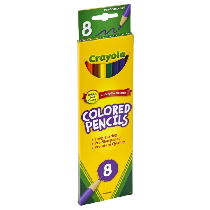 Crayola® Colored Pencils, 8 Colors