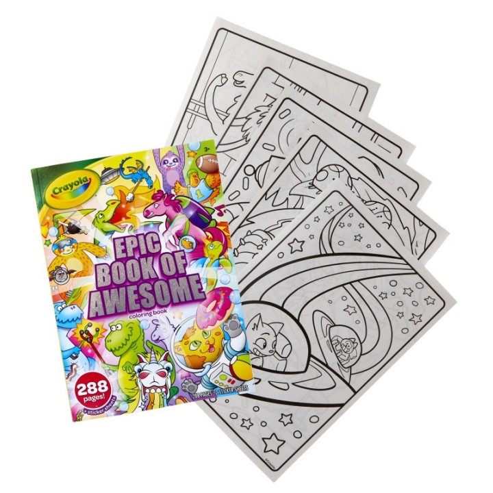Crayola® Epic Book of Awesome 288-Page Coloring Book