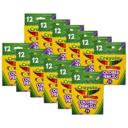 Crayola® Short Colored Pencils, 12 Per Pack, 12 Packs