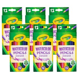 Crayola® Watercolor Pencils, 12 Per Box, 6 Boxes