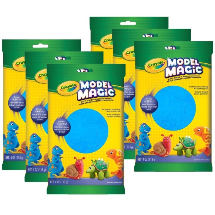 Crayola® Model Magic® Modeling Compound, Blue, 4 oz. Per Pack, 6 Packs
