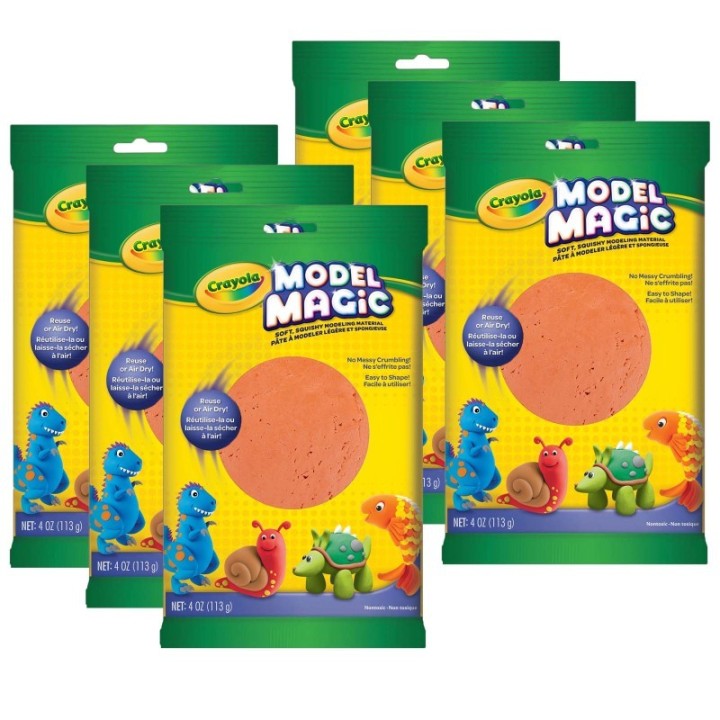 Crayola® Model Magic® Modeling Compound, Terra Cotta, 4 oz. Per Pack, 6 Packs