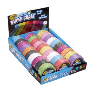 Crayola® Washable Outdoor Super Chalk Tray, 30 Count