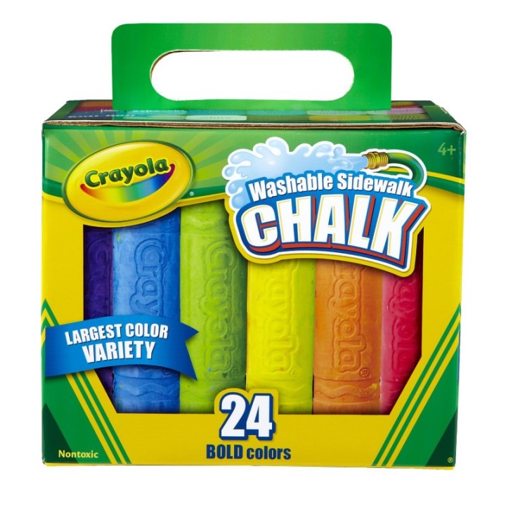 Crayola® Washable Sidewalk Chalk, 24 Colors