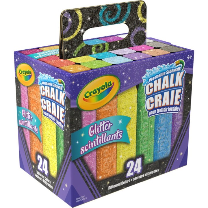 Crayola® Glitter Chalk, 24 Count