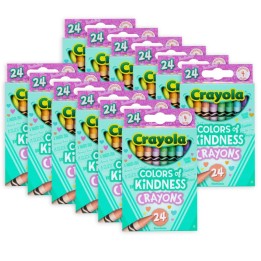 Crayola® Colors of Kindness Crayons, 24 Per Pack, 12 Packs