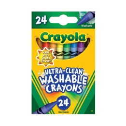 Crayola® Ultra-Clean Washable Crayons, 24 Count